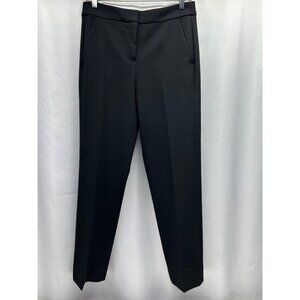 J.Crew Kate Black Trousers Womens Size 4 Carreman Premium Quality Straight Leg
